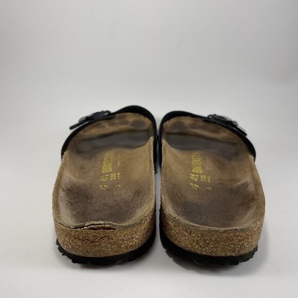 Birkenstock Madrid Slide Sandals Womens Size 41 US 10-10.5 Black Patent Leather - Picture 3 of 10